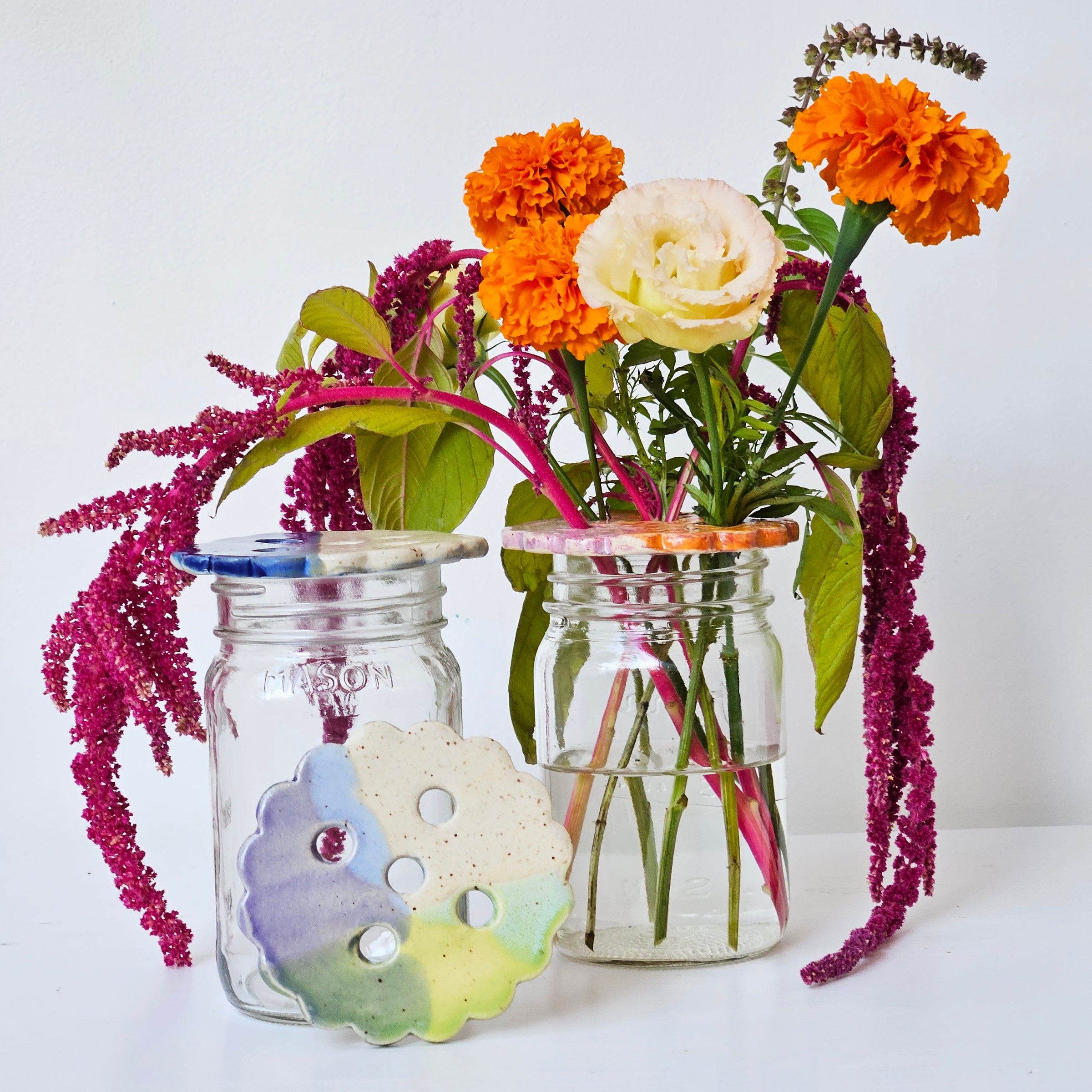 Ceramic Flower Frog | Sustain LA Online Store