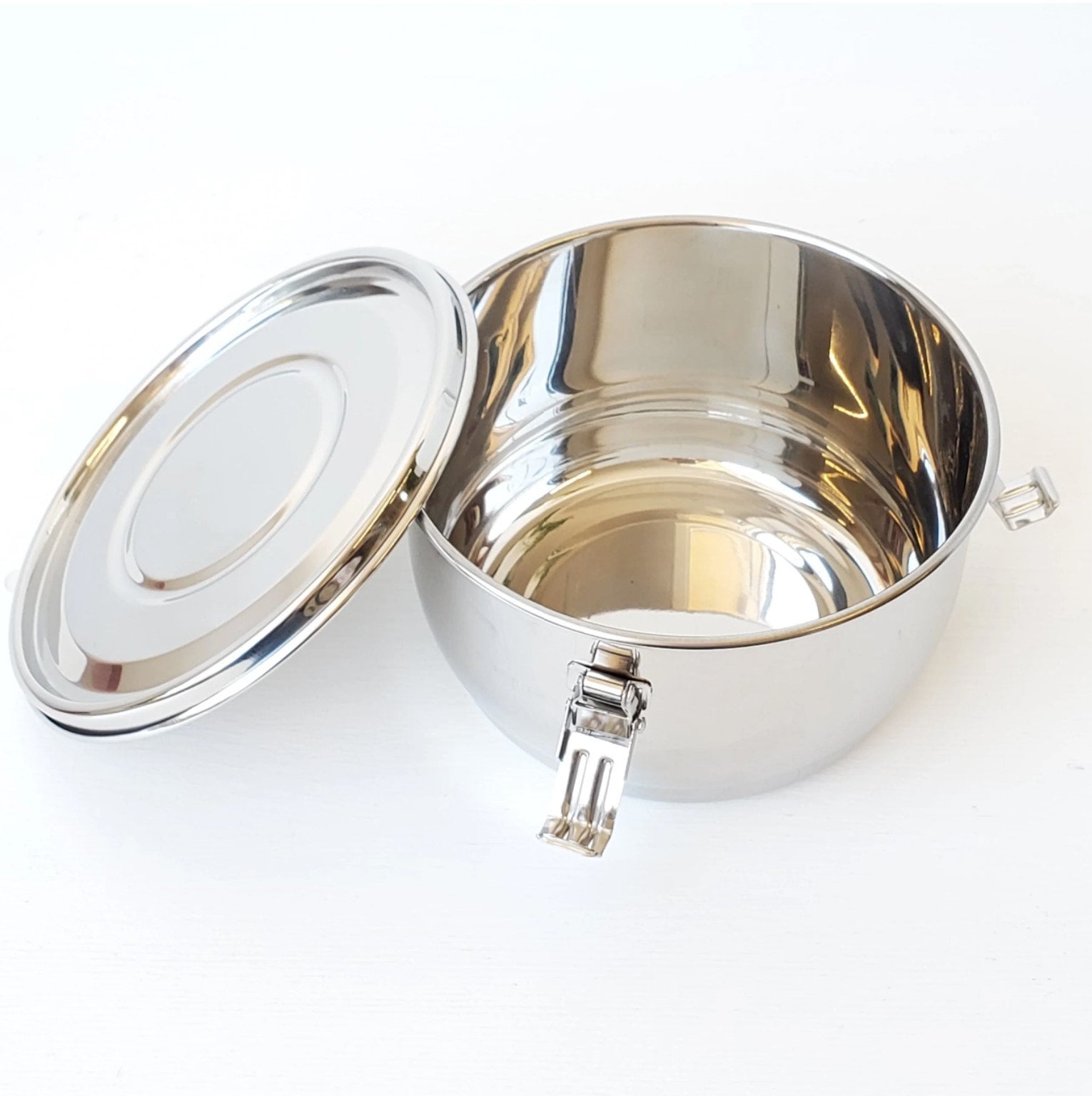 Stainless Steel Airtight Watertight Food Storage Container - 12 cm / 4.75  in.