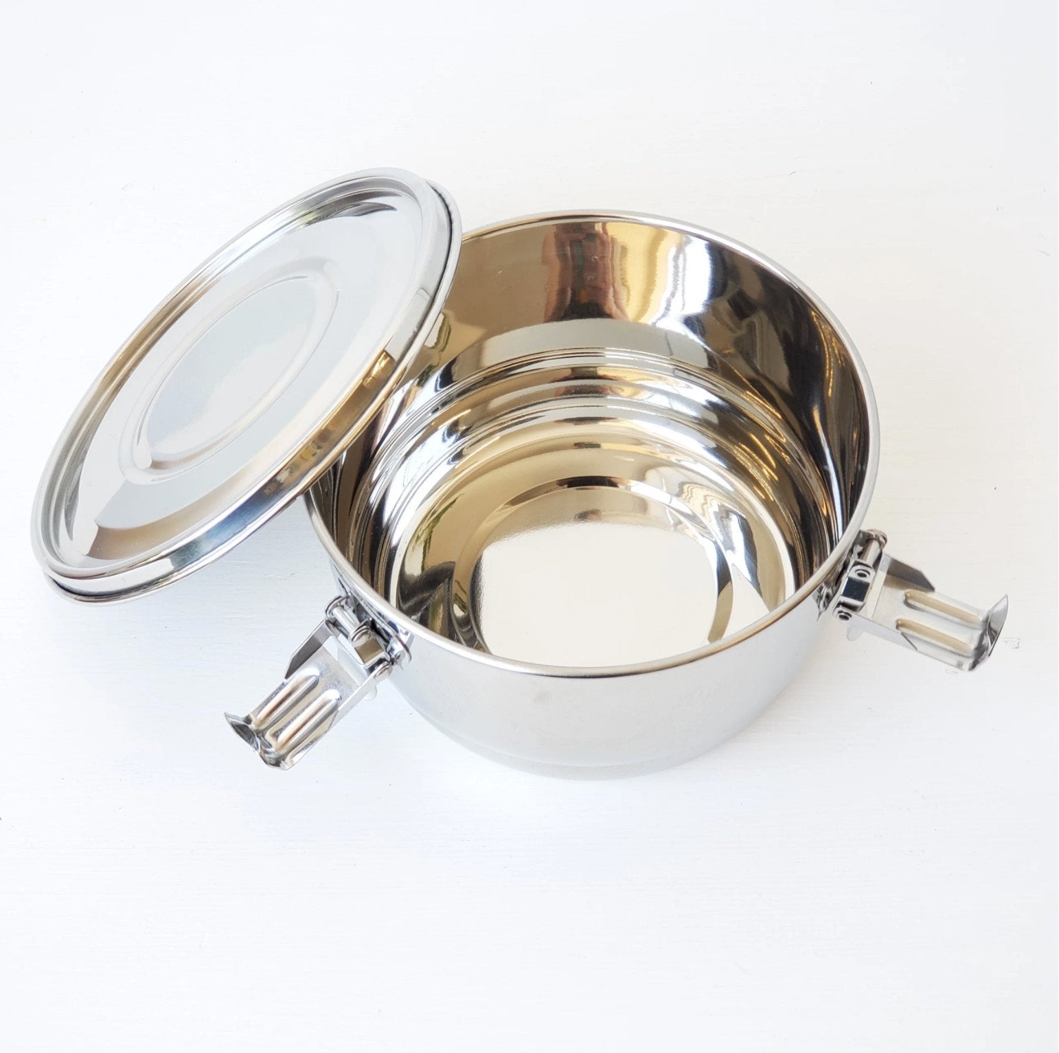 Stainless Steel Airtight Watertight Food Storage Container - 12 cm / 4.75 in.